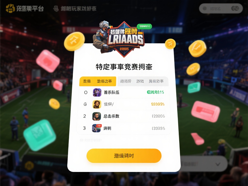 特定事件竞猜：除了整体胜负，有些平台还允许玩家预测